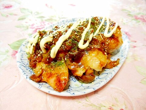 ❤鶏もも肉の甘酢照り焼き・茸ソテーを添えて❤